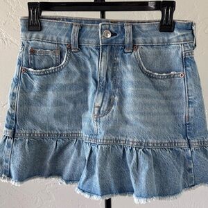 American Eagle Outfitters Light Blue Denim Skirt